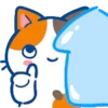 ⬆️ Эмодзи «Min Min Cat» для Telegram