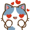 😍 Эмодзи «Min Min Cat» для Telegram
