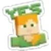 👍 Эмодзи «🖕 Minecraft (Майнкрафт)» для Telegram