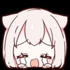 😭 Эмодзи «MiniNeko girl» для Telegram