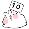 🔟 Эмодзи «Mini Bunny» для Telegram