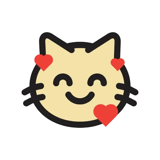 🤩 Эмодзи «Мини-котики» для Telegram