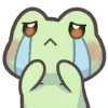 😭 Эмодзи «Mint The Frog» для Telegram