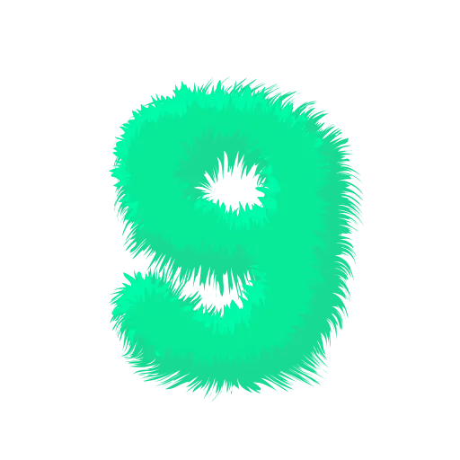 👍 Эмодзи «Wool Letters Mint» для Telegram