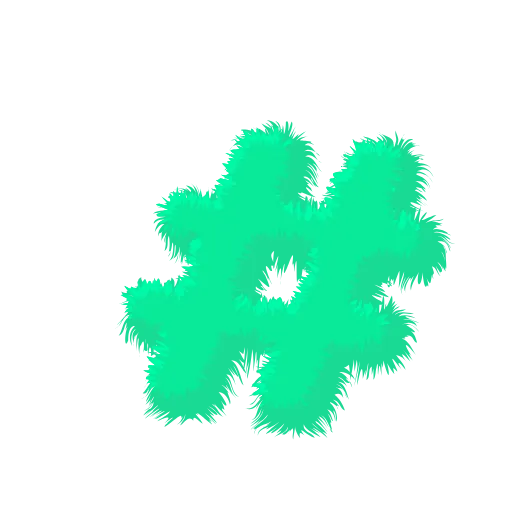 👌 Эмодзи «Wool Letters Mint» для Telegram
