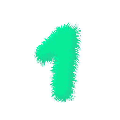 👍 Эмодзи «Wool Letters Mint» для Telegram