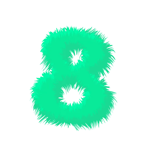 👍 Эмодзи «Wool Letters Mint» для Telegram