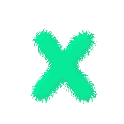 🤌 Эмодзи «Wool Letters Mint» для Telegram