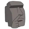 🗿 Эмодзи «Moai Stone» для Telegram