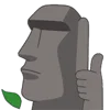 🗿 Эмодзи «Moai Stone» для Telegram