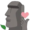 🗿 Эмодзи «Moai Stone» для Telegram
