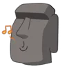 🗿 Эмодзи «Moai Stone» для Telegram