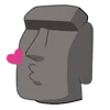 🗿 Эмодзи «Moai Stone» для Telegram