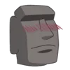 🗿 Эмодзи «Moai Stone» для Telegram