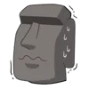 🗿 Эмодзи «Moai Stone» для Telegram