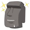 🗿 Эмодзи «Moai Stone» для Telegram