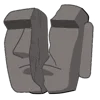 🗿 Эмодзи «Moai Stone» для Telegram