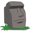 🗿 Эмодзи «Moai Stone» для Telegram