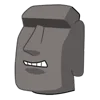 🗿 Эмодзи «Moai Stone» для Telegram
