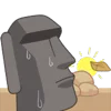 🗿 Эмодзи «Moai Stone» для Telegram