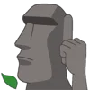 🗿 Эмодзи «Moai Stone» для Telegram