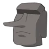🗿 Эмодзи «Moai Stone» для Telegram