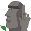 🗿 Эмодзи «Moai Stone» для Telegram