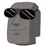 Эмодзи Moai Stone для Telegram — скачать