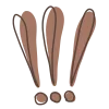 🤩 Эмодзи «Набор букв и иконок в трендовом цвете Mocha Mousse 2025 года.» для Telegram
