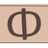 🤩 Эмодзи «Набор букв и иконок в трендовом цвете Mocha Mousse 2025 года.» для Telegram