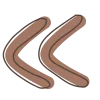 🤩 Эмодзи «Набор букв и иконок в трендовом цвете Mocha Mousse 2025 года.» для Telegram