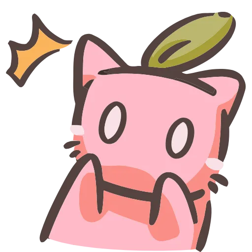 😮 Эмодзи «Mochii Neko» для Telegram