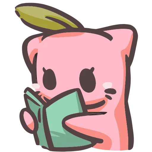 📗 Эмодзи «Mochii Neko» для Telegram