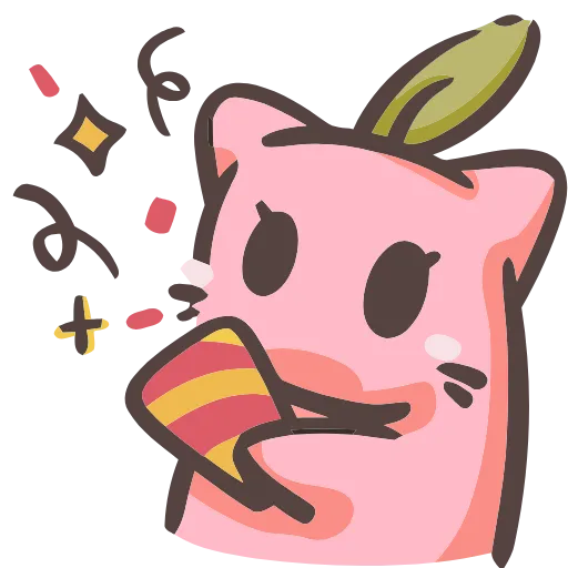 🥳 Эмодзи «Mochii Neko» для Telegram