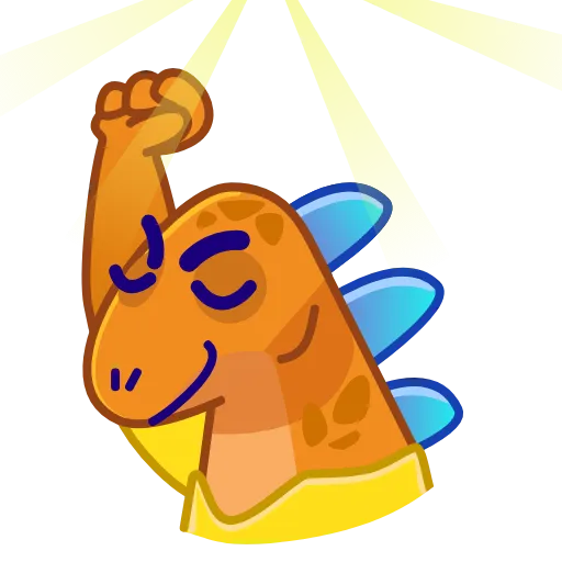 ✊ Эмодзи «Modern Dinosaur» для Telegram