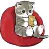 🤳 Эмодзи «Котики Mofusand» для Telegram