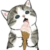 🍦 Эмодзи «Котики Mofusand» для Telegram