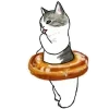 🍩 Эмодзи «Котики Mofusand» для Telegram