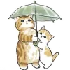 ☔ Эмодзи «Котики Mofusand» для Telegram