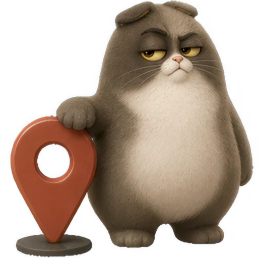 🗺 Стикер «Сердитый Мокко» для Telegram