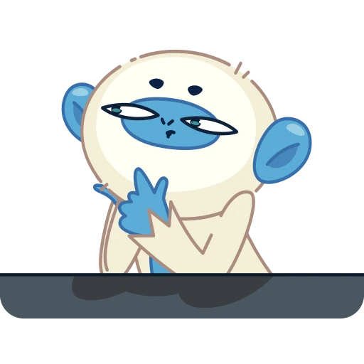 👍 Стикер «Blue Monkey» для Telegram