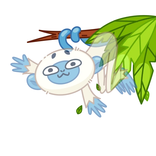 👋 Стикер «Blue Monkey» для Telegram