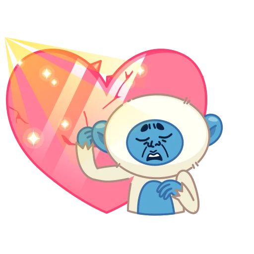 💔 Стикер «Blue Monkey» для Telegram
