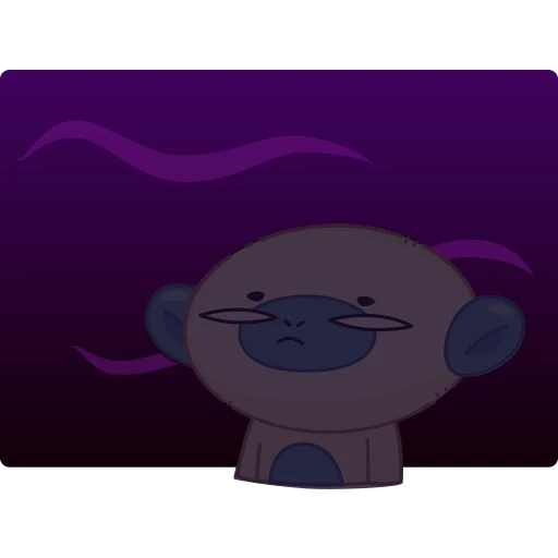😈 Стикер «Blue Monkey» для Telegram