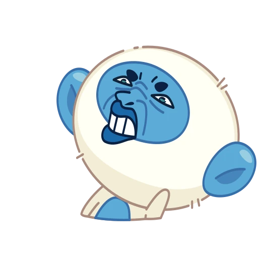 🤮 Стикер «Blue Monkey» для Telegram