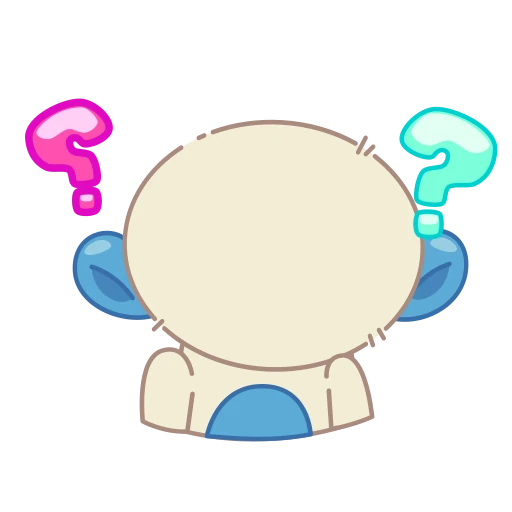 🤷‍♀️ Стикер «Blue Monkey» для Telegram