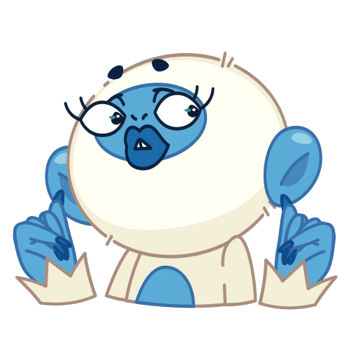 🙄 Стикер «Blue Monkey» для Telegram