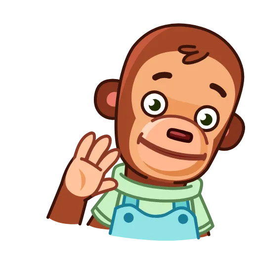 👋 Стикер «Monkey Puppet» для Telegram