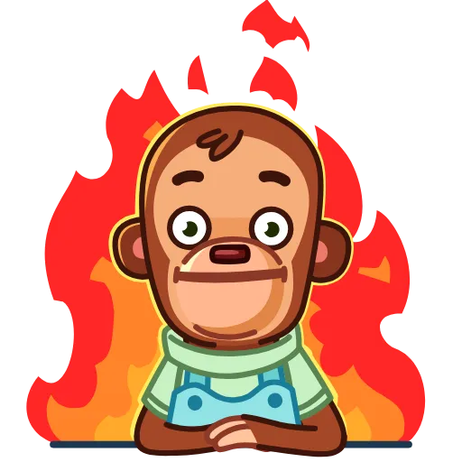 😕 Стикер «Monkey Puppet» для Telegram