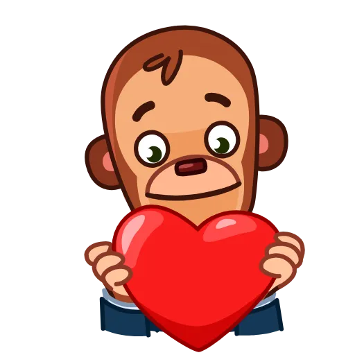❤️ Стикер «Monkey Puppet» для Telegram